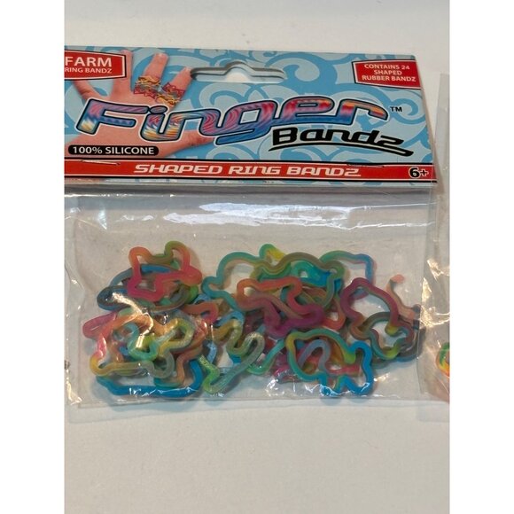 100 + Pcs Assorted Silicone Shaped Bandz Animal & Object Designs Kids Party Favo - Picture 8 of 10